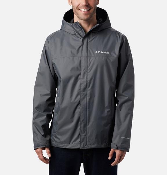 Columbia Watertigh Rain Jacket Men Grey USA (US1223105)